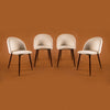 Set de 4 Sillas de Comedor Velvet - Taupe Claro