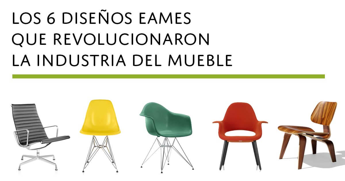 LOS 6 DISEÑOS EAMES QUE REVOLUCIONARON LA INDUSTRIA DEL MUEBLE ...