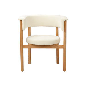 Silla de Comedor Madera Tapizada en Tela Vega