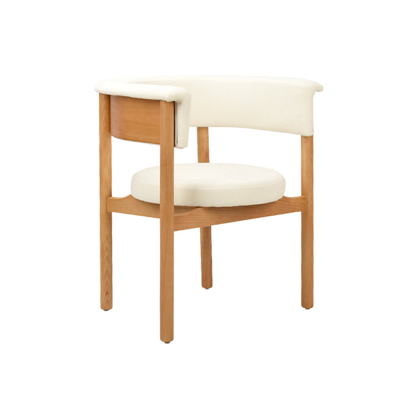 Silla de Comedor Madera Tapizada en Tela Vega