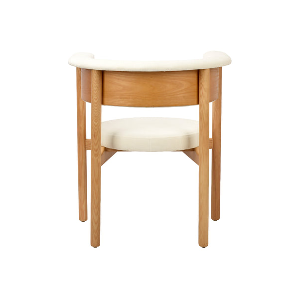 Set de 2 Sillas de Comedor Madera Tapizada en Tela Vega