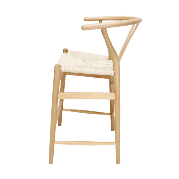 Banco De Cocina Wishbone Réplica - Natural