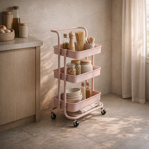 Carrito Organizador Rexy - Rosa - SPAACIO Design Central