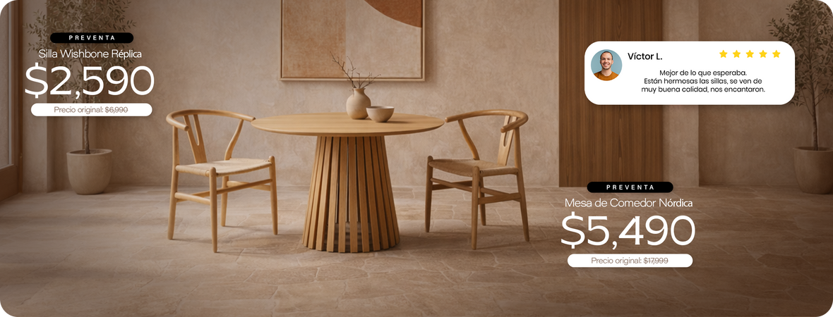 Sillas Wishbone - SPAACIO Design Central