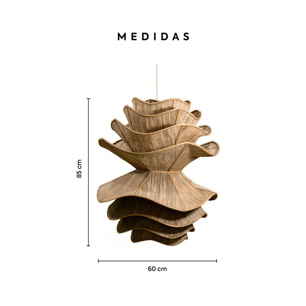 Lámpara de Techo Hoja de Platano Spiral - 60 cms de Diámetro