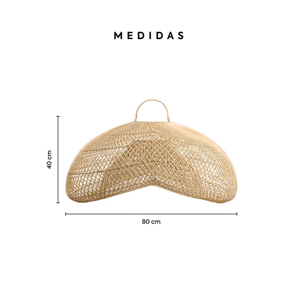 Lámpara de Techo de Rattan Kiara - 80 cms de Diámetro