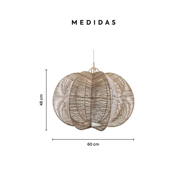 Lámpara de Techo de Rattan Neb - 60 cms de Diámetro