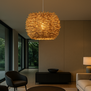 Lámpara de Techo de Rattan Erizo - 60 cms de Diámetro