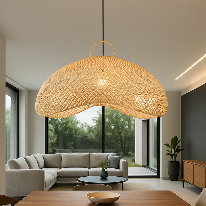 Lámpara de Techo de Rattan Kiara - 80 cms de Diámetro