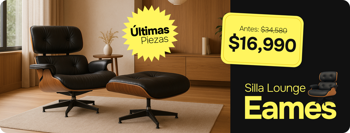 Silla Lounge Eames - SPAACIO Design Central