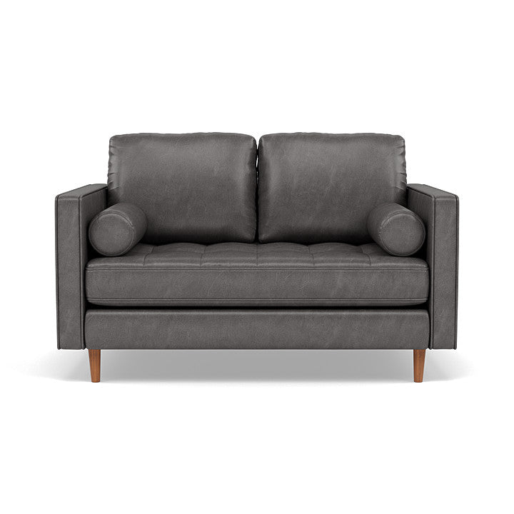 Loveseat Ortega Piel Ecologica - Gris