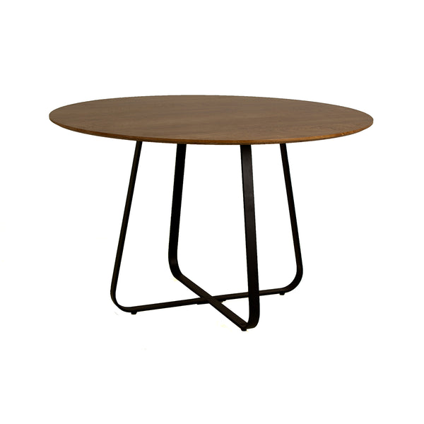 Mesa de Comedor Redonda Borja MDF y Metal - 4 Pax