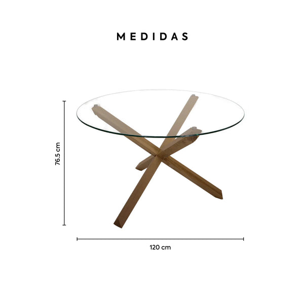 Mesa de Comedor Zazil - Nogal
