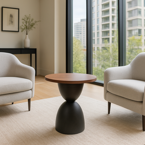 Mesa Auxiliar de Madera Alana - Negro