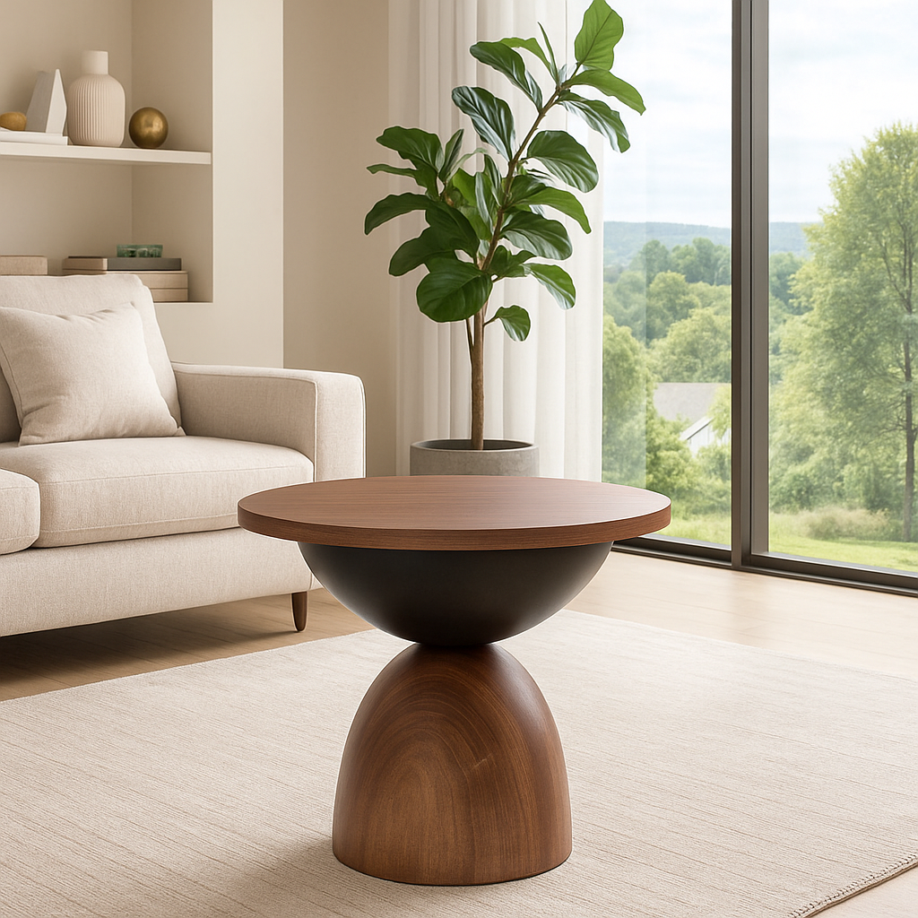 Mesa Auxiliar Lyra - Nogal