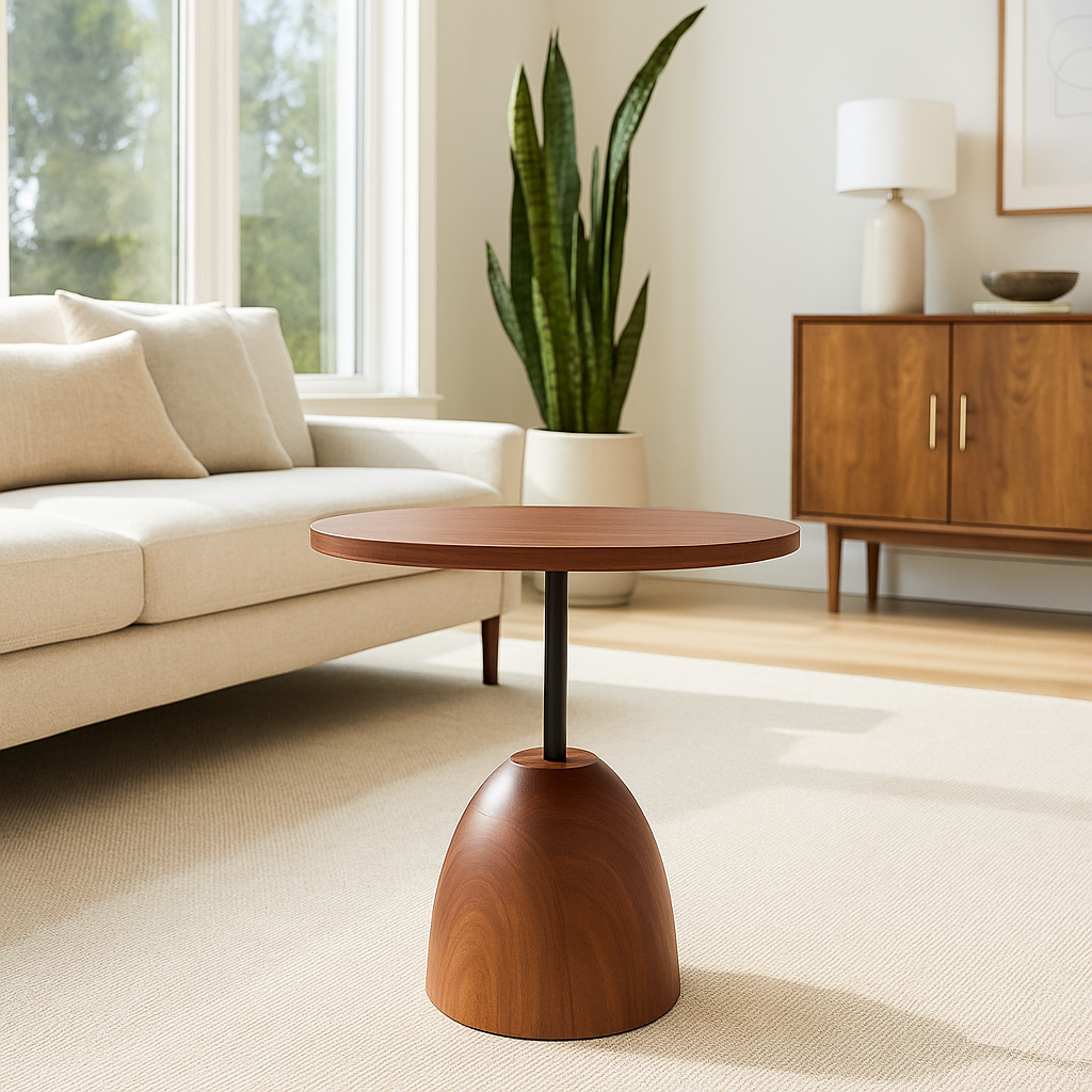 Mesa Auxiliar de Madera Bluma - Nogal