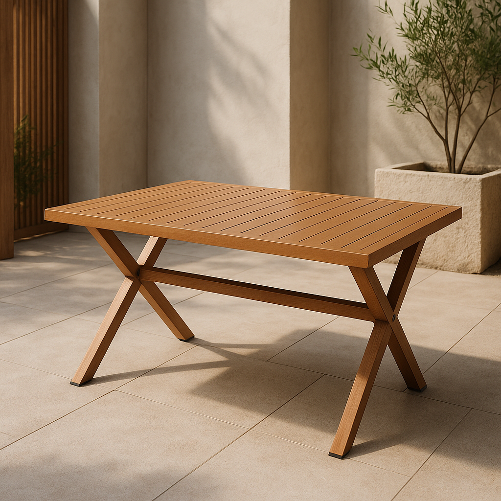 Mesa de Comedor Mandín para Exterior Aluminio - 6 Pax