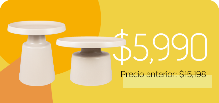 Set de 2 Mesas Mushroom - SPAACIO Design Central