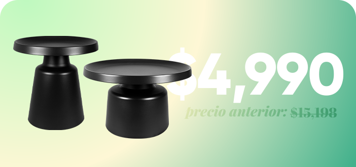 Set de 2 Mesas Mushroom - SPAACIO Design Central