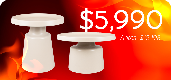 Set de 2 Mesas Mushroom - SPAACIO Design Central