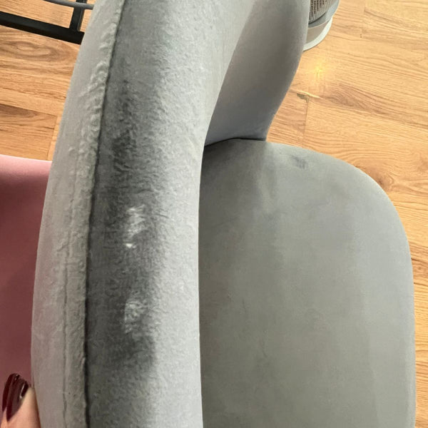 OUTLET: Set de 4 Sillas de Comedor Velvet - Gris Oscuro