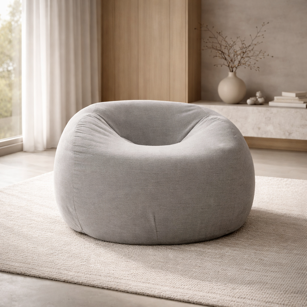 Puff de Hule Espuma Tela Hug