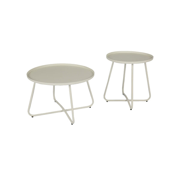 Set Mesas de Exterior Luna - Blanco - SPAACIO Design Central