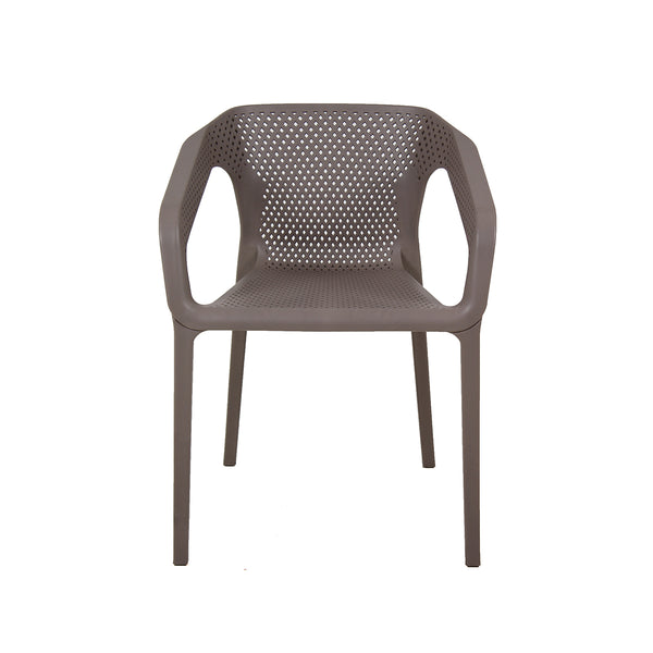 Silla de Exterior Ossian Polipropileno Apilable - Fossil - SPAACIO Design Central