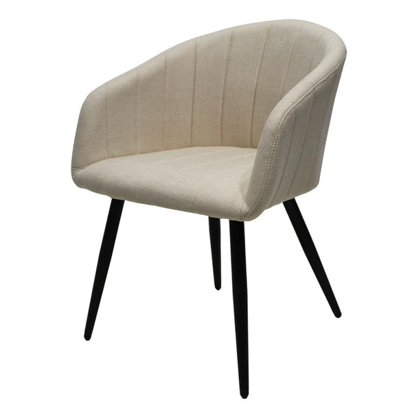 Silla de Comedor Tapizada Hamburgo Beige - SPAACIO Design Central