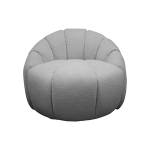 Sillón Giratorio Tapizado en Tela Delice