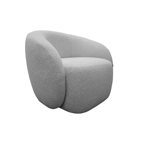 Sillón Giratorio Tapizado en Tela Liam