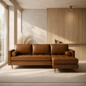 Sala Modular 4 Cuerpos Ortega Piel Ecologica - Piel