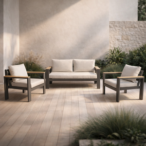 Sala de Exterior Camboya 4 Plazas - Gris - SPAACIO Design Central