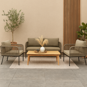 Sala de Exterior Makoa 4 Plazas - Taupe