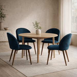 Set de 4 Sillas de Comedor Velvet - Océano