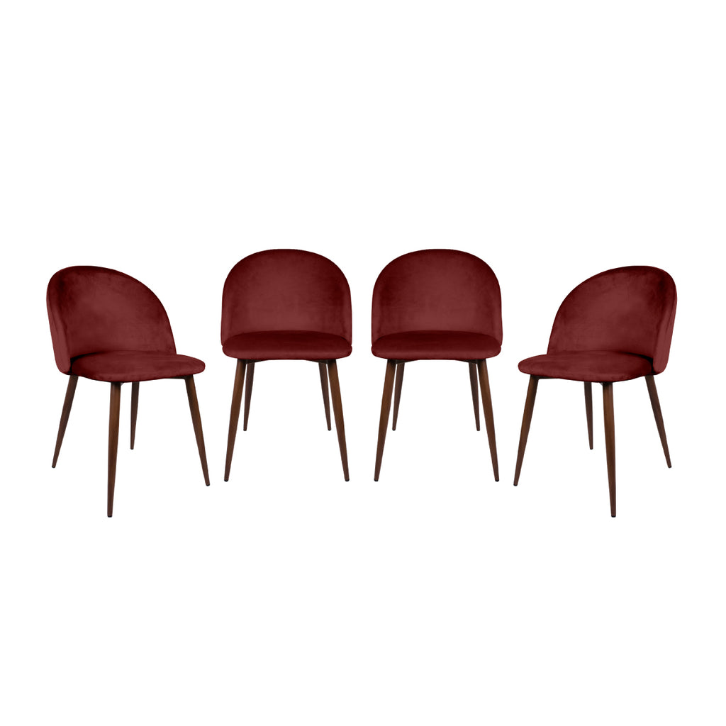 Set de 4 Sillas de Comedor Velvet - Wadi