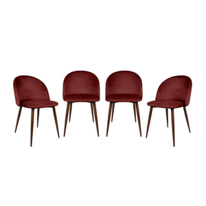 Set de 4 Sillas de Comedor Velvet - Wadi