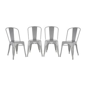 Set de 4 Sillas Tolix Réplica - Gris