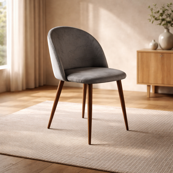 Silla de Comedor Velvet - Gris Oscuro