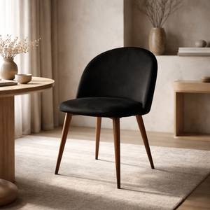 Silla de Comedor Velvet - Negro