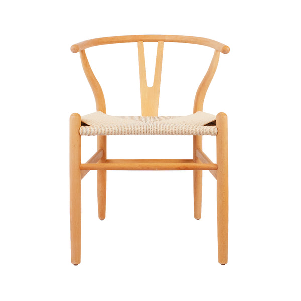 Silla de Comedor Wishbone Réplica Natural