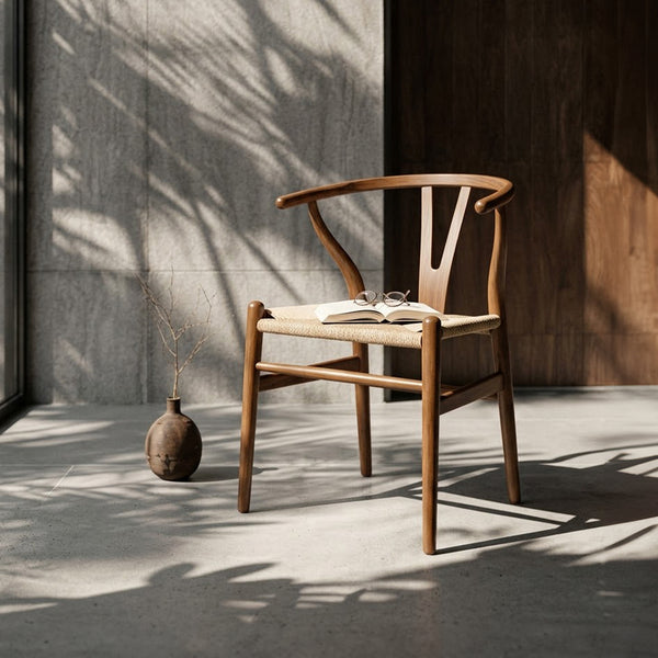 Silla de Comedor Wishbone Réplica - Nogal