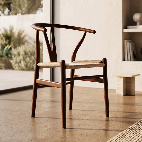 Silla de Comedor Wishbone Réplica - Nogal
