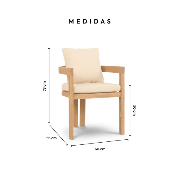 Silla de Comedor Madera de Encino Maris