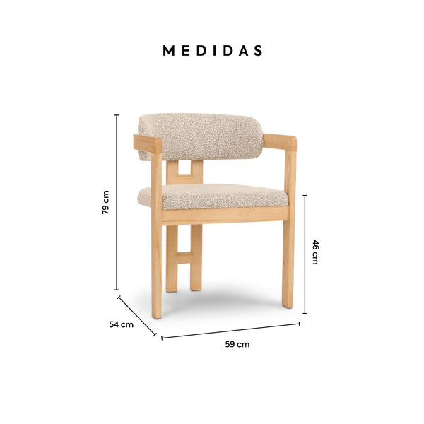 Silla de Comedor Madera de Fresno Reef