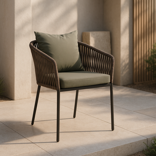 Silla de Exterior Ulanni con Cojin - Taupe - SPAACIO Design Central