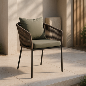 Silla de Exterior Ulanni con Cojin - Taupe