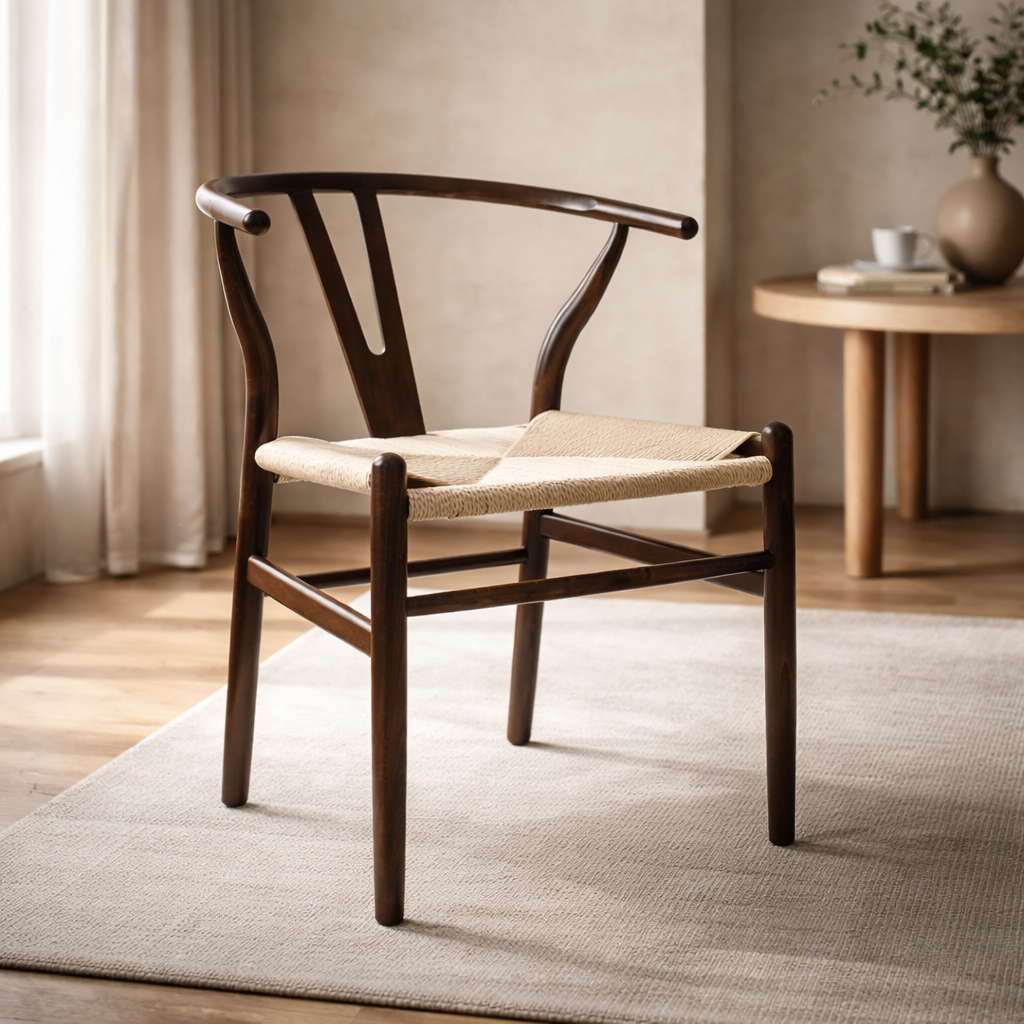 Silla de Comedor Wishbone Réplica - Nogal - SPAACIO Design Central