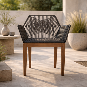 Silla de Comedor Diamante Madera de Parota - Gris