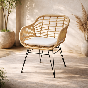 Silla de Exterior Inder Ratán Sintético - SPAACIO Design Central